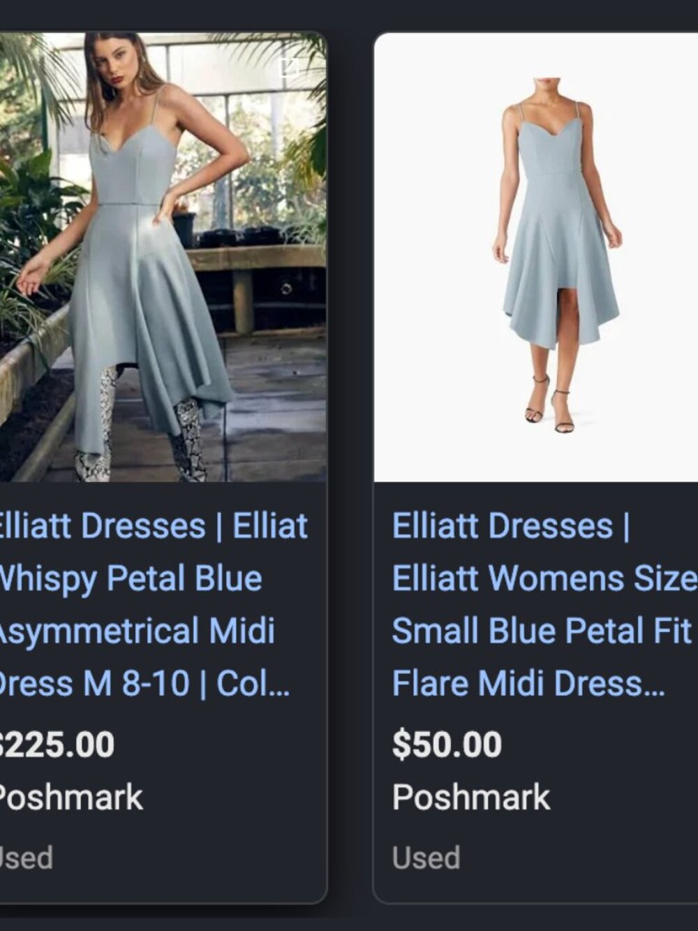 NEW Asymmetrical Sky Blue Dress NWOT​ - Picture 5 of 9